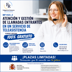 Atención y Gestión de Llamadas de Teleasistencia (90 h · Aula Virtual · Desempleados)