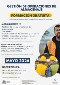 Gestión de Operaciones de Almacenaje (110 horas · Aula Virtual · Ocupados)