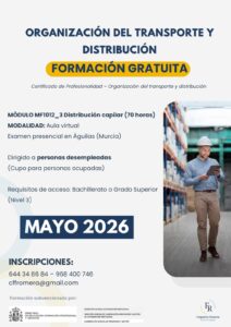 Organización del Transporte y Distribución (70 horas · Aula Virtual · Desempleados)