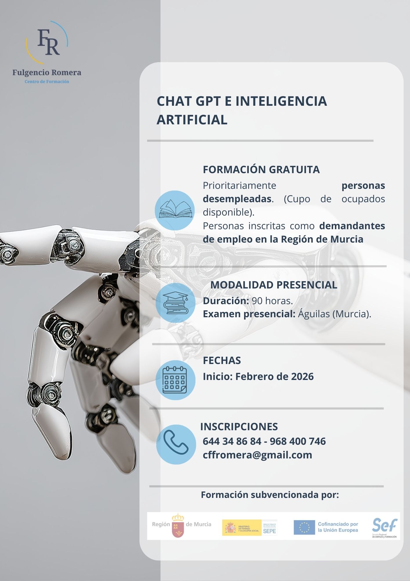 AC-2025-598 ChatGPT e Inteligencia Artificial (60 h · Presencial · Desempleados) – Águilas