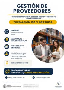 Gestión de Proveedores (80 horas · Aula Virtual · Ocupados)